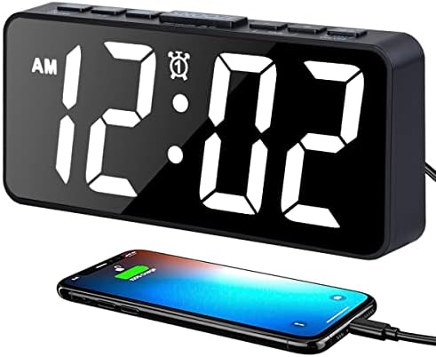 BOCTOP 75 Inch Digital Alarm Clock with Dimmer and Snooze