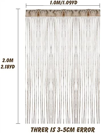 Silver Thread Door String Curtain for Home Decor