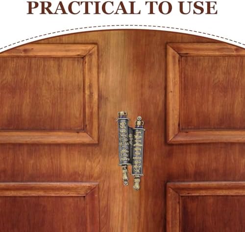 LUOZZY 1pc Deep Gray Mezuzah Door Blessing Ornament