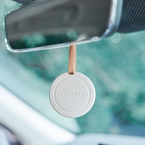 COCORRINA Car Air Freshener - Sandalwood Rose Handmade Ceramic Scented