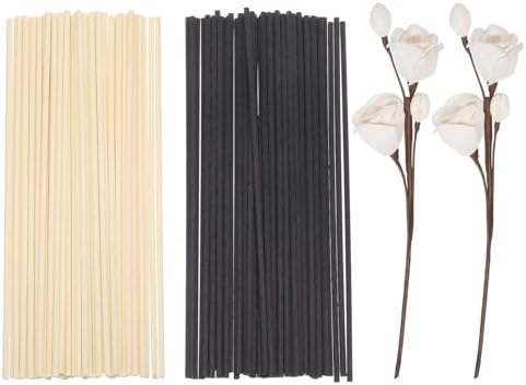Uxcell 102Pcs Reed Diffuser Sticks Set Black Wood