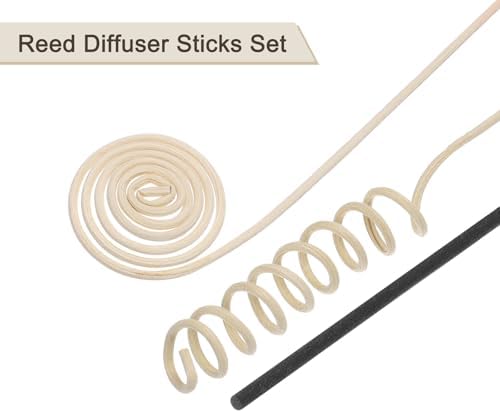 Uxcell 42Pcs Reed Diffuser Sticks Set Black