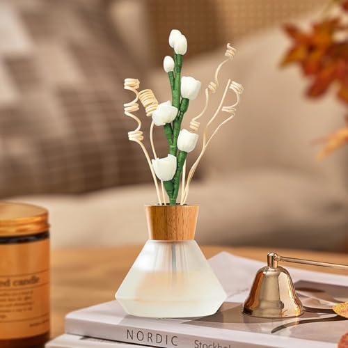 Reed Diffuser Sticks Set with Natural Flowers