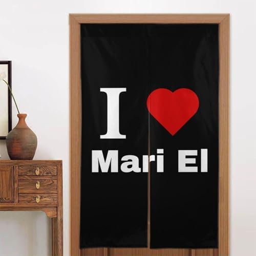 I Love Mari El Blackout Curtains 34x56in Door Panel Shading