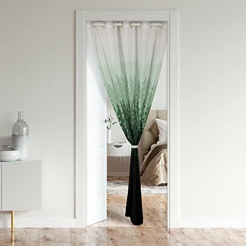 Fog Forest Room Divider Curtain 34x80 Botanical Pine Trees Door Cover