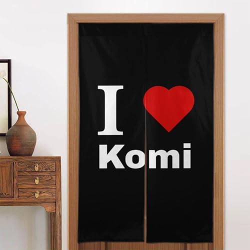 I Love Komi Blackout Curtains for Doorway 34x56in