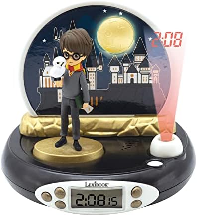 Harry Potter Projector Alarm Clock with Night Light and Sound Effects