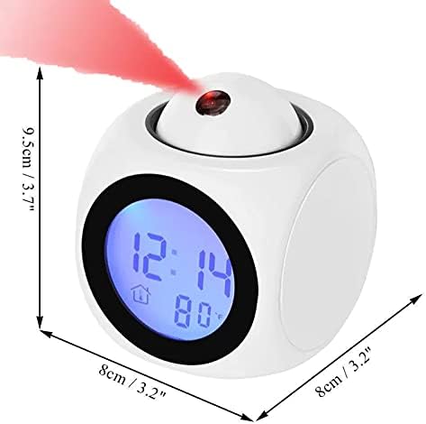 YHan Projection Alarm Clock with Voice and LED Display