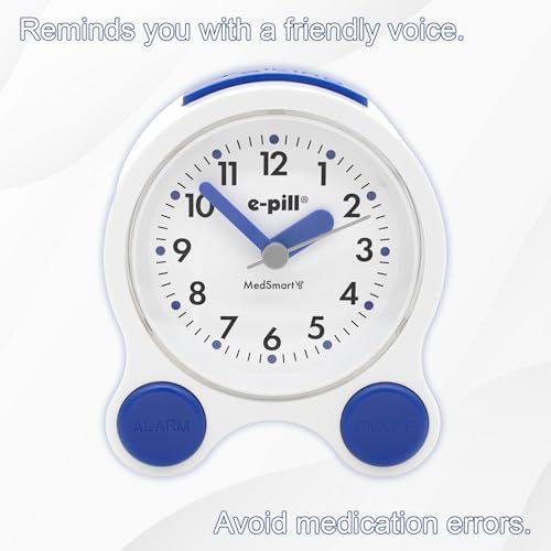e-pill MedSmart V8 Atomic Clock with 8 Alarms