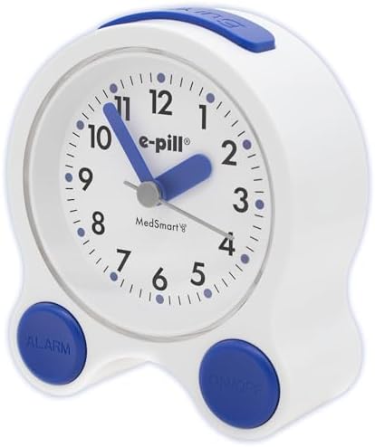 e-pill MedSmart V8 Atomic Clock with 8 Alarms