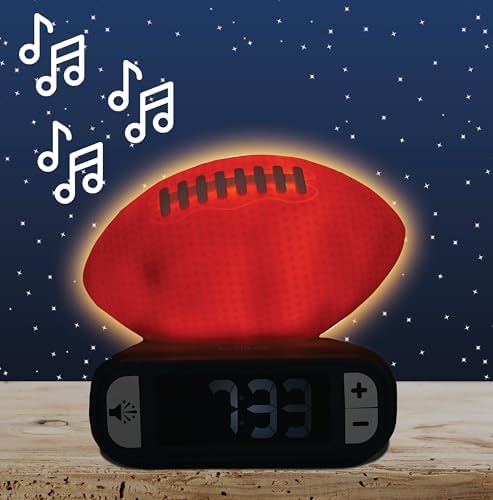 LEXiBOOK American Football Night Light Alarm Clock