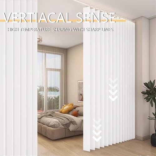 SK Studio Blackout Door Curtains 1 Panel White 55W x 79L