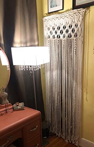 Hysunland Macrame Curtain 30x71 Woven Panel