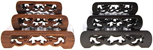 Oriental Rosewood 3-Piece Display Pedestal Set