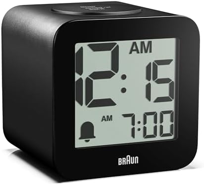 Braun Digital Speaking Alarm Clock with Snooze and Crescendo Beep
