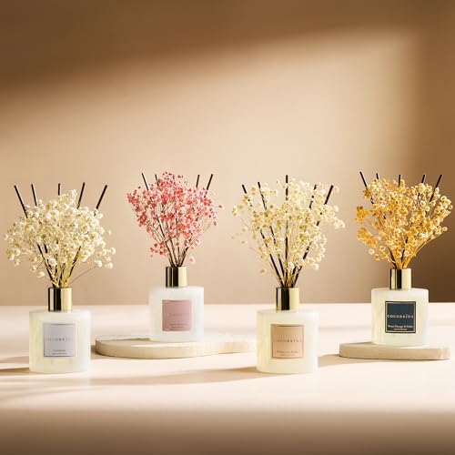 COCORRINA Reed Diffuser Sweet Orange Cedar 67 Fl Oz Set