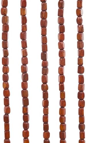 Oiveinya Bamboo Wood Beaded Curtain 52 Strings