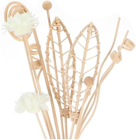 Heclia Reed Diffuser Sticks 12pcs Natural Rattan Fragrance Set