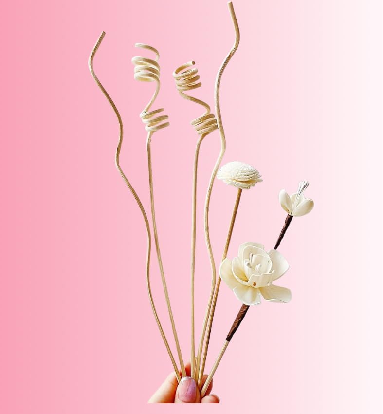 TALTAW White Rose Reed Diffuser Sticks Set 6 Pcs