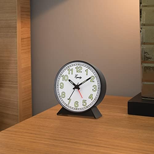 La Crosse Technology Equity Black Battery Operated Analog Alarm Clock
