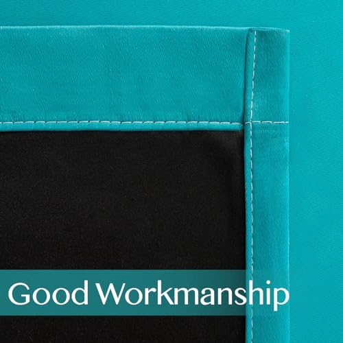 WUBODTI Blackout Teal Curtains 2 Panels 42x84 Inch