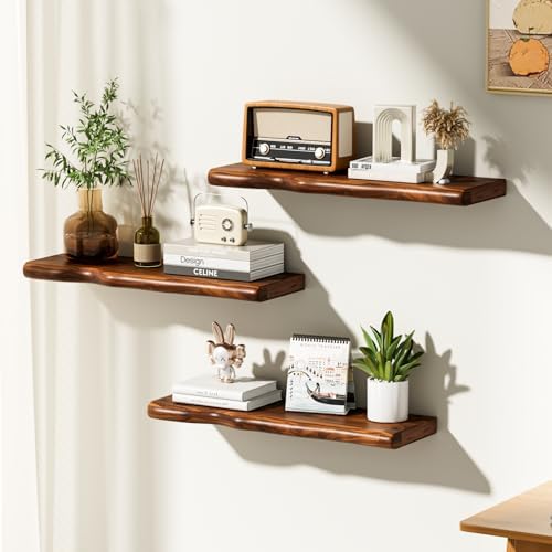 24 Inch Rustic Floating Shelf for Living Room