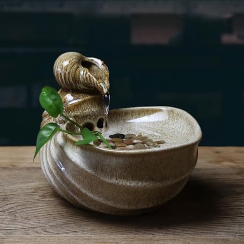 Tabletop Fountain Conch Decor for Relaxation and Meditation