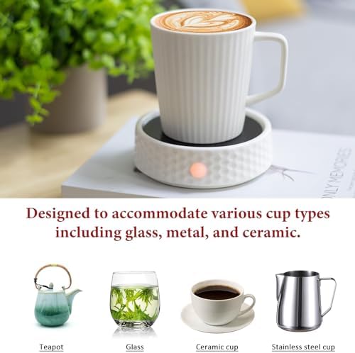 Electric Candle Warmer Plate - Ceramic Jar Candle and Mug Warmer
