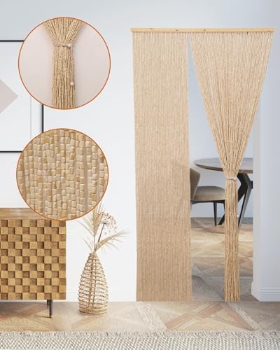 Erfolkerz Bamboo Beaded Curtain 355 x 79 Insect Screen