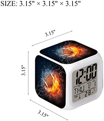 Cointone LED Alarm Clock with Fire Design