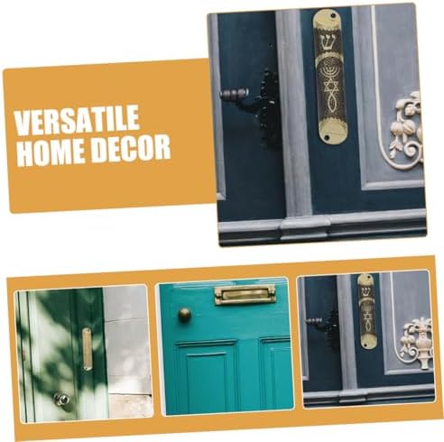 Cabilock 2 Sets Cultural Jewish Mezuzah Door Blessing Decorations