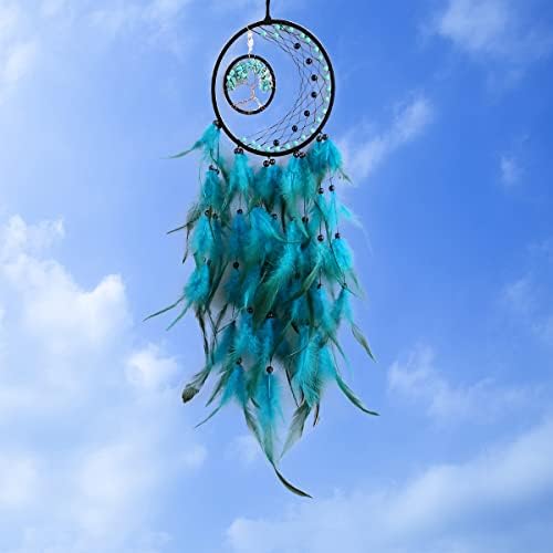 Cyan Blue Dream Catchers Wall Decor for Bedroom