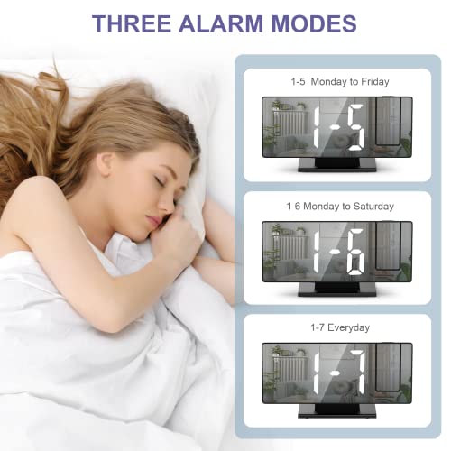 OQIMAX 78 Inch Mirror Projection Alarm Clock