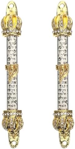 LUOZZY 2 Pcs Metal Mezuzah Door Hanging Set