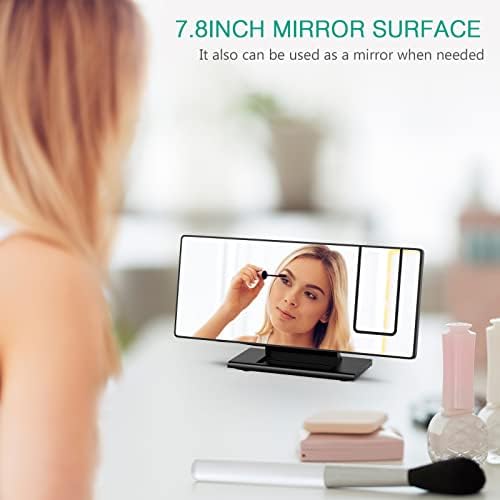 ORIA Projection Alarm Clock with LED Mirror and Snooze