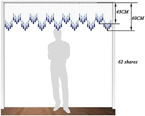 Beaded Curtain Crystal Beads Door String Tassel Screen Panel