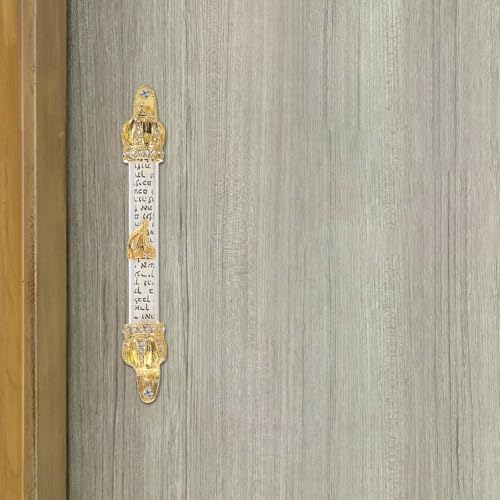 LUOZZY 2pcs Metal Mezuzah with Scroll Door Decor