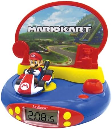 LEXiBOOK Nintendo Mario Kart Projector Clock