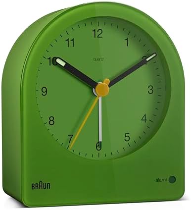 Braun Classic Analogue Alarm Clock with Snooze and Continuous Backlight