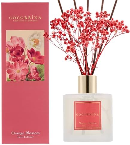 COCORRINA Orange Blossom Reed Diffuser Set 676 Floz
