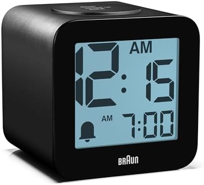 Braun Digital Speaking Alarm Clock with Snooze and Crescendo Beep