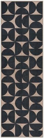 Lahome Modern Geometric Jute Runner Rug 25x8
