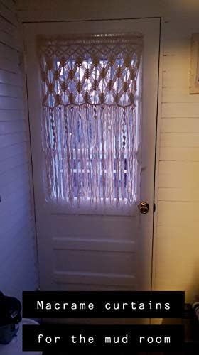 Hysunland Macrame Curtain 30x71 Woven Panel