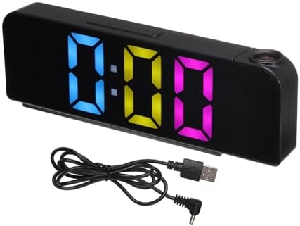 Uxcell Rainbow Light Alarm Clock with USB Charging 1
