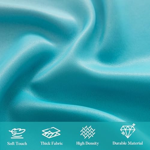 WUBODTI Blackout Teal Curtains 2 Panels 42x84 Inch