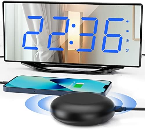 Super Loud Vibrating Alarm Clock with Bed Shaker