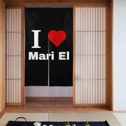 I Love Mari El Blackout Curtains 34x56in Door Panel Shading