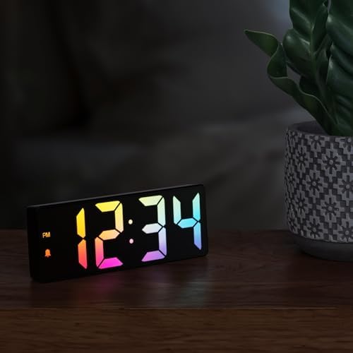 La Crosse Technology 2 Inch Gradient Alarm Clock with Temperature Display