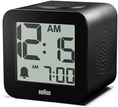 Braun Digital Speaking Alarm Clock with Snooze and Crescendo Beep