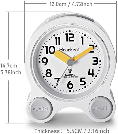 Hearkent Atomic Talking Clock with Snooze and Light